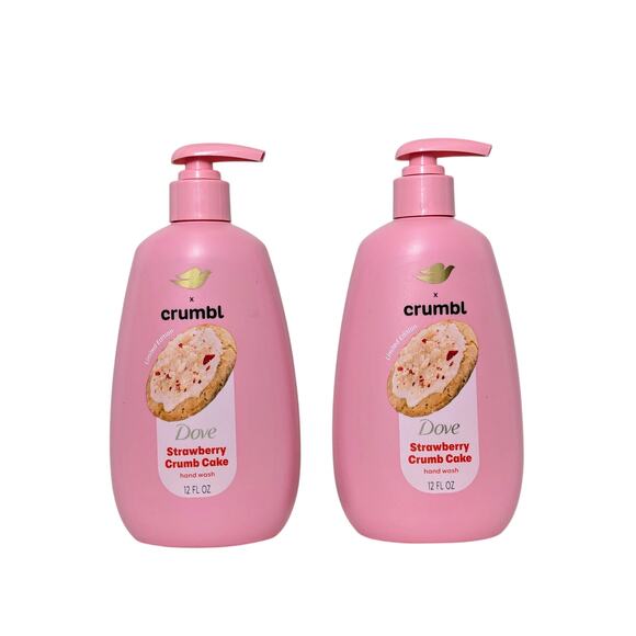 Dove Crumbl Moisturizing Liquid Hand Wash Strawberry Cookie, 12 oz (x2) - Picture 1 of 6